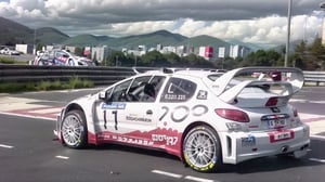 peugeot, 206, WRC, city background