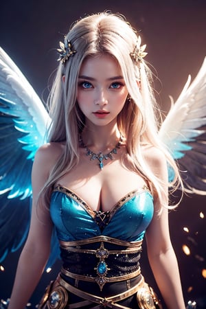 (white_haired princess:0.8), ((((mythical), mysterious), magical)), magical, high fantasy, waist up, perfect eyes, huge eyes, kawaii eyes, gaze, highest quality, HD, 4k, fstop, depth of field, cinematic lighting, best illumination, cinematic, 18 years old, cute, fit, stunning, dazzling, atmospheric, vibrant