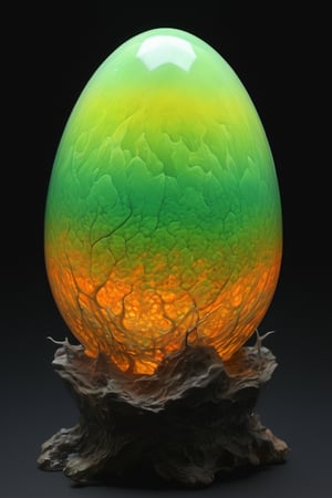 art by yashitomo nara, a translucent egg shaped rock, a creatures embryo stirs inside the egg, stunning beauty, hyper-realistic oil painting, vibrant colors, dark chiarascuro lighting, a telephoto shot, 1000mm lens, f2,8,Vogue,more detail XL,Acidmelt,acidzlime