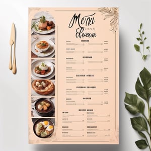 Visual Design, Menu, aesthetic, a menu for a restaurant with a variety of food items on the top of the, inspired by Konstantin Westchilov, a poster, international typographic style, restaurant menu photo, diner caffee, restaurant!!!, restaurant!, layout design, gourmet restaurant