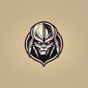  vintage  logo of movie predator, the hunter alien , [logo],  [vintage logo], simple logo, clean logo,logo