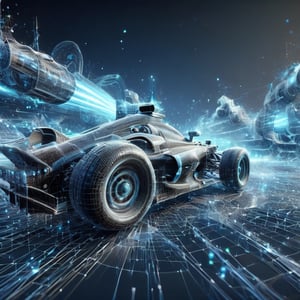 3D mesh F1 car, epic mesh