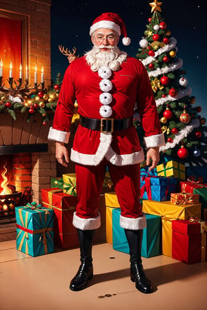 masterpiece,Santa Claus,Christmas tree,cute light bulb,movie lighting,(((Moose standing next to Father Christmas))), lots of colourful balls on the ground
Ultra high definition, ultra high resolution, visually Stunning,variety of colors,More Detail,High detailed,sntdrs