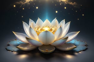  (white  background:1.5)In the sky, there are white clouds, a large transparent light bule lotus, and countless little golden lights floating around.A golden light behind the back ,realistic image, full body view, taken with Canon 1DX camera
(masterpiece), (top quality), (best quality), (official art), (beautiful and aesthetic:1.2), (stylish pose), (fractal art:1.3), (pastel theme: 1.0), ppcp, perfect,moonster,more detail XL