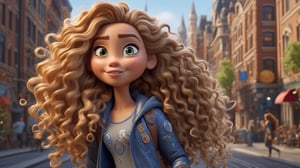 full body, expressive caricature in Pixar style, unreal, mischievous, beautiful girl with long curly blonde  hair, city street, dynamic pose, cartoon art, trending style on artstation, sharp focus, studio photography, intricate details, very detailed, by Greg Rutkowski, sharp focus, depth of field, unreal engine, perfect composition, art station, 8k, hdr, 

cyborg style, Movie Still