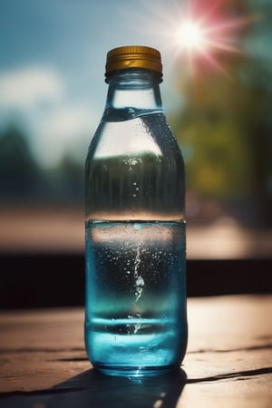 a water in a bottle, with a sad look.
This should be a ((masterpiece)) with a ((best_quality)) in ultra-high resolution, both ((4K)) and ((8K)), incorporating ((HDR)) for vividness. It uses a ((Kodak Portra 400)) lens for timeless, professional quality. Emphasizes a ((blurred background)) with a touch of ((bokeh)) and ((lens flare)) for an artistic effect. Enhance ((vibrant colors)) for a vivid look. Make sure the photograph is ((ultra-detailed)) and shows ((absurd)) details. Pay special attention to capturing the ((beautiful face)) of the subject. The goal is to create a ((professional photograph)) that is visually stunning and technically excellent.