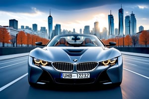 Ultra-realistic photo of BMW Gina 2008,dark irony gray with blue undertone color,shiny spinning wheels,glossy black alloy rims with silver edge,bright turned on head lights,(backdrop of city street,blue sky,cloud),front side view
BREAK
(sharp focus,high contrast,studio photo,trending on artstation:1.3),(rule of thirds:1.3),perfect composition,depth of perspective,DoF,(Masterpiece,Best quality,UHD,Hyper-detailed,masterpiece,HDR,32K:1.3),(by Chris Bangle),H effect,art_booster, real_booster,photo_b00ster