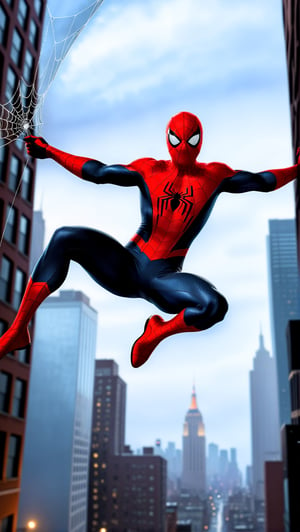 Hyper-Realistic photo of Spiderman web-swinging in the sky between buildings,solo,1boy,male focus,blurry, bodysuit,mask,night,rain,car,superhero,silk,spider web, spider web print,city backdrop,cluttered maximalism,spiderman focus
BREAK
(rule of thirds:1.3),perfect composition,studio photo,trending on artstation,(Masterpiece,Best quality,32k,UHD:1.4),(sharp focus,high contrast,HDR,hyper-detailed,intricate details,ultra-realistic,award-winning photo,ultra-clear,kodachrome 800:1.3),(dum lighting:1.3),photo_b00ster, real_booster,art_booster