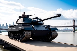 ((Ultra-realistic)) close-up photo of a K-2 Black Panther tank on a bridge,cluttered maximalism
BREAK
backdrop of river,bridge,sky,cloud,city view,(K-2 focus:1.2)
BREAK
rule of thirds:1.3,studio photo,trending on artstation,perfect composition,(Hyper-detailed,masterpiece,best quality,32K,UHD,sharp focus,high contrast,cinematic ighting:1.4),H effect,photo_b00ster, real_booster,ani_booster