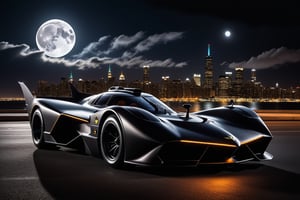 Ultra-realistic photo of Bat mobile,bright turned on head lights,(backdrop of city street,moon,cloud,sky,night),front side view
BREAK
(sharp focus,high contrast,studio photo,trending on artstation:1.3),(rule of thirds:1.3),perfect composition,depth of perspective,DoF,(Masterpiece,Best quality,UHD,Hyper-detailed,masterpiece,HDR,32K:1.3),(by Chris Bangle),H effect,art_booster, real_booster,photo_b00ster