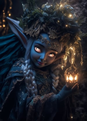 (sacred night and elf puppet),(ultra-fine HDR),extremely delicated and beautiful,