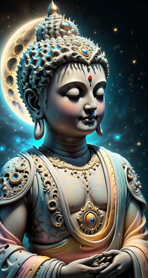 Name of Buddha, realistic image, full body view, taken with Canon 1DX camera
(masterpiece), (top quality), (best quality), (official art), (beautiful and aesthetic:1.2), (stylish pose), (fractal art:1.3), (pastel theme: 1.2), ppcp, perfect,moonster,more detail XL