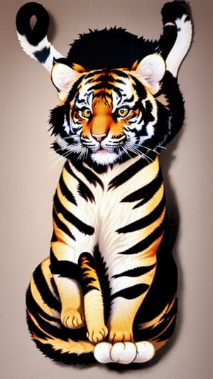 cat, tiger color
