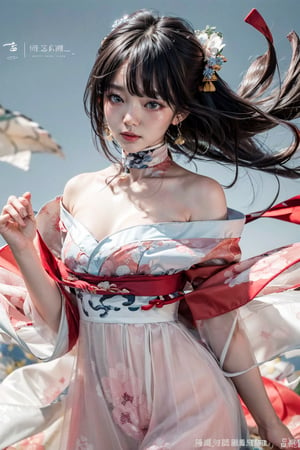 (masterpiece, best quality:1.2), 
1girl, 
(Dynamic pose:0.8), 
(solo:1.5), 
(cowboy shot:1.2), 
(from side way:0.2),
(thigh:0.3), 



(traditional beauty:1.4), 
elegant, (songfu:1.7), 
(tie above chest:1.2), 
(pink color dressing) style, 
sheer, look through, 
black hair, delicate hair accessories, (solo:1.3) with head, masterpieces, best quality, high resolution, bright scene, soft color, low contrast, (ink painting floral background:1.1), (blurred background),




(wind:1.5), 
(magazine cover title:1.2), 
(dark background:0.8),








