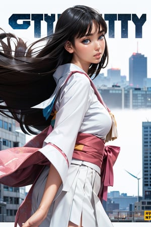 (masterpiece, best quality:1.2), 
1girl, 
(Dynamic pose:0.8), 
(solo:1.5), 
(cowboy shot:1.2), 
(from side way:1.1),
(thigh:0.5), 


((long hair)),
pink sweater, white skirt, white capelet, 
(((kimono))),

(wind:1.5), 
(magazine cover title:1.2), 
(over night city background:1.4),
(Realistic:1.5),



,aika-sawaguchi
