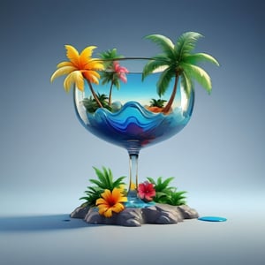 a glass of liquid with a palm tree on it, 3d render digital art, 3 d render stylized, stylized 3d render, rolands zilvinskis 3d render art, stylized as a 3d render, in the art style of filip hodas, 3 d rendered in octane, 3d rendered in octane, digital art render with background a close up of a colorful cloud of paint on a black background, an explosion of colors, colourful explosion, colorful explosion, explosion of color, explosion of colors, color ink explosion, color explosion, colorful octane render, explosive colors, surreal colors, cinema 4d colorful render, dark color. explosions, splashes of colors, dramatic colors, colorful picture, colorsmoke, no humans, colorful, paint splatter, gradient, gradient background, grey background, black background, blue flower, still life, flower, paint, abstract, shadow, simple background,echmrdrgn,comic book