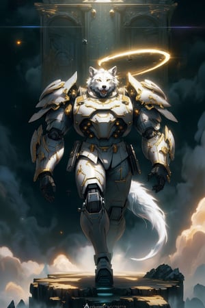 Take a deep breath and let's work step by step on this  ,
warhammer on a table, wolf armor mech, large dark gradients, as a titan, dan volbert, rugged soldier, complete whole lion body, black canvas, 3 / 4 view from back, dreadnought style, space opera, lineart d & d, highly detailed, digital painting, artstation, smooth, sharp focus, illustration, chiaroscuro, artgerm, donato giancola, joseph christian leyendecker, wlop

Midjourney's Consistency, Dynamic Action Pose, Fibonacci Watermark Invisibly Displayed, High-res, Impeccable Composition, Lifelike Details, Perfect Proportions, Stunning Colors, Captivating Lighting, Interesting Subjects, Creative Angle, Attractive Background, Well-timed Moment, Intentional Focus, Balanced Editing, Harmonious Colors, Contemporary Aesthetics, Handcrafted with Precision, Vivid Emotions, Joyful Impact, Exceptional Quality, Powerful Message, Raphael Style, Unreal Engine 5, Octane Render, Isometric, Beautiful Detailed Eyes, Super Detailed Face and Eyes and Clothes, More Detail, Multi Colored, Splash Ink Illustration, Grammer Effect Style, Houdini Style, Sharp Lines and Brush Strokes, High Quality, Beautiful Matte Painting, 4K, CGSociety, Artstation Trending on ArtstationHQ,h4l0w3n5l0w5tyl3DonML1gh7,DonMF41ryW1ng5,blessedtech