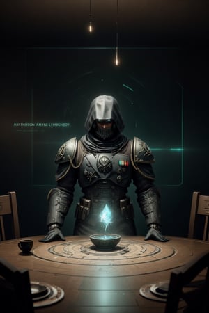 Take a deep breath and let's work step by step on this  ,
a person with a sword, a space marine, dark academia aesthetic, vantablack cape, inspired by Mark Brooks, holy inquisition, the sacred cup of understading, absolute chad, !!!!!!!!!!!!!!!!!!!!!!!!!, blurry image, steampunk trim, scholar, cursed helmet, (((character concept art, table top, artstation, cgsociety,))))))),!!!!!!!, octane render, nvidia raytracing demo, octane render, nvidia raytracing demo, octane render, nvidia raytracing demo,  grainy, muted
,
Midjourney's Consistency, Dynamic Action Pose, Fibonacci Watermark Invisibly Displayed, High-res, Impeccable Composition, Lifelike Details, Perfect Proportions, Stunning Colors, Captivating Lighting, Interesting Subjects, Creative Angle, Attractive Background, Well-timed Moment, Intentional Focus, Balanced Editing, Harmonious Colors, Contemporary Aesthetics, Handcrafted with Precision, Vivid Emotions, Joyful Impact, Exceptional Quality, Powerful Message, Raphael Style, Unreal Engine 5, Octane Render, Isometric, Beautiful Detailed Eyes, Super Detailed Face and Eyes and Clothes, More Detail, Multi Colored, Splash Ink Illustration, Grammer Effect Style, Houdini Style, Sharp Lines and Brush Strokes, High Quality, Beautiful Matte Painting, 4K, CGSociety, Artstation Trending on ArtstationHQ,,DonMM4ch1n3W0rld ,hackedtech