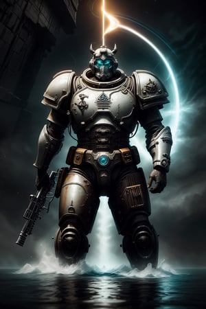 Take a deep breath and let's work step by step on this  

person with a gun, a space marine,, random scheme color, holy inquisition, dark teal, deathwing, fat figure, distant thunder, amazon, hyper bullish, picture of a male cleric, iron armor, dungeons and dragons, detailed character design, ominous, dynamic pose, intricate, highly detailed, digital painting, artstation, smooth, sharp focus, illustration, art by greg rutkowski, john howe, wlop

Midjourney's Consistency, Dynamic Action Pose, Fibonacci Watermark Invisibly Displayed, High-res, Impeccable Composition, Lifelike Details, Perfect Proportions, Stunning Colors, Captivating Lighting, Interesting Subjects, Creative Angle, Attractive Background, Well-timed Moment, Intentional Focus, Balanced Editing, Harmonious Colors, Contemporary Aesthetics, Handcrafted with Precision, Vivid Emotions, Joyful Impact, Exceptional Quality, Powerful Message, Raphael Style, Unreal Engine 5, Octane Render, Isometric, Beautiful Detailed Eyes, Super Detailed Face and Eyes and Clothes, More Detail, Multi Colored, Splash Ink Illustration, Grammer Effect Style, Houdini Style, Sharp Lines and Brush Strokes, High Quality, Beautiful Matte Painting, 4K, CGSociety, Artstation Trending on ArtstationHQ,,DonM3l3m3nt4l,stealthtech ,DonMCyb3rN3cr0XL  ,circuitrytech