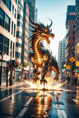 golden dragon , street