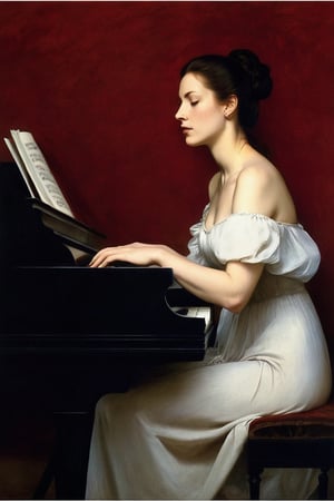 (((iconic lady with playing a piano Chiaroscuro light but extremely beautiful)))
(((intricate details,masterpiece,best quality,religious,minimalist,mysterious,hyperrealistic)))
(((Sexy,gorgeous,voluptuous,glamorous fashion,sophisticated, elegant)))
(((by caravaggio style,by Michael Curtiz style))),digital artwork by Beksinski