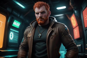 (masterpiece, only realistic, high quality), a realistic masculine male chav ginger-bearded pale tall man in very nice well-rendered fully clothed male colorfulchavwear in style firmly-focused roleplaying as professional actor on an alien planet, sense of exploration new worlds, highres image scan, associated press, realistic, photorealistic, real life, real, smooth clear clean, softglow effect, outstanding, different original creative, new angle view, cinematic, scifi action movie style, inspired by Ridley Scott, (ActionVFX) for extra alien atmosphere, rich, interesting, truly nice vibrating professional award-winning image in uhd, high-definition, surprising, joyful, leds, neon, light particles, alien map, holograms, trending on IMDB, paramount studios, futuristic, chiaroscuro colorful, HIGHLY DETAILED,prod1gy, SHARP FOCUS,