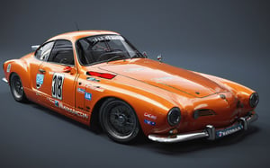 VW Karmann Ghia, World Touring Car Championship, WTCC, Deutsche Tourenwagen Masters, DTM,
(full body:1.3), from bellow, high quality skin texture rendering, curved body, masterpiece, 8k, high resolution, hyperrealism, hyper realistic, ,more detail XL