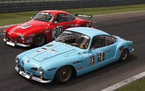 VW Karmann Ghia, World Touring Car Championship, WTCC, Deutsche Tourenwagen Masters, DTM, Nürburgring, 
(full body:1.3), from bellow, high quality skin texture rendering, curved body, masterpiece, 8k, high resolution, hyperrealism, hyper realistic, 
