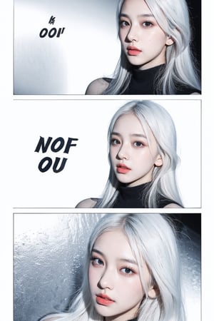 Faded Polaroid Photo,Logo Design,Classicism Art,neonpunk style cyberpunk game style (don't cross your hair:1.3),mole under mouth,heterochromia,mole under eye,(fag:1.1),(white hair:1.2),(white long hair:1.3),full body,manga