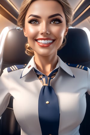 (+18) , nsfw, 

A sexy female flight attendant ,

ultra detailed face, 
symmetrical eyes, 
soft face, 
Long Cleavage, 
Clean armpits, 
tired and happy,

((view from below, looking upwards))), Insanely detailed portrait of a 
Intricate Photography, 
A Masterpiece, 
8k Resolution Artstation, 
Unreal Engine 5, 
Cgsociety, 
Octane Photograph, sharp focus ,
,