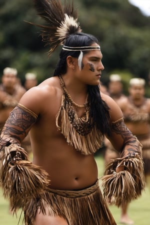 Haka dance ,
New Zealand, 
Haka have been traditionally performed by both men and women for a variety of social functions within Māori culture. 
They are performed to welcome distinguished guests ,
Native sexy women ,
Group naked dance ,