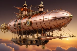 masterpiece, (((finely defined aesthetic copper and brass steampunk clockwork atriculated star ship))), (((perfect symetric aesthetics))), (((steampunk articulated gadjets))), (((finely defined wires))), (((balanced aesthetics))), (((steampunk pilot in cockpit))), (((facing viewer))), (((finely detailed steampunk articulated star ship))), (((finely defined engine))), (((finely detailed engines))), (((finely defined star ship))), (((finely detailed copper and brass star_ship))), (((finely defined air ship))), (((1 finely defined air_ship))), (((best quality, beautiful, perfect aesthetic, ultra crisp))), (((realistic finely defined sky))), (((finely detailed sky in background))), (((beautiful sky in background))),