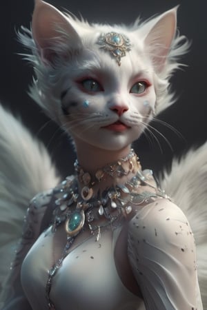 (Add a cat, succubus, fractal white), Detailed Textures, high quality, high resolution, high Accuracy, realism, color correction, Proper lighting settings, harmonious composition, Behance works,ct-niji2,dream,chinese girls