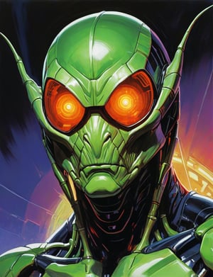 (Close up head and shoulders portrait :1.4), mantis , super villain, uranium, glass, poison death, earth shattering ,dark and disturbing, shadow, webs , glowing triadic colors , 2D illustration,  detailed  painting, epic comic book art, intricate and intense oil paint (art by Syd Mead:1.2), symmetrical features, triadic color scheme, muted colors, detailed, (art by bruce mccall:1.6)