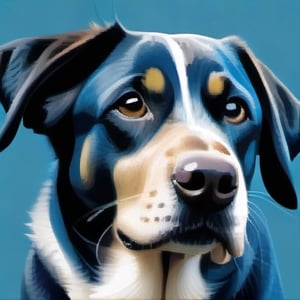 1dog,blue labrador