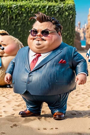 Epic movie style, masterpiece, perfect quality, exquisite details, real, clear, sharp, detailed, professional photos. (((Comparison))), 8k, Ultra HD quality, movie appearance,
Johnny Depp, fat and cute, suit agent, big fat guy, fat, funny fat guy, chubby and cute fat guy, full body portrait,