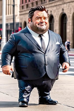 Epic movie style, masterpiece, perfect quality, exquisite details, real, clear, sharp, detailed and professional photos. (((Comparison))), 8k, Ultra HD quality, movie appearance,
Hugh Jackman, chubby and cute, suit agent, big fat guy, fat guy, funny fat guy, chubby cute fat guy, full body portrait,