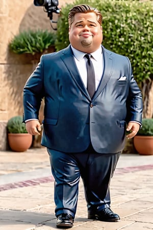 Epic movie style, masterpiece, perfect quality, exquisite details, real, clear, sharp, detailed, professional photos. (((Comparison))), 8k, Ultra HD quality, movie appearance,
Brad Pitt, fat and cute, suit agent, big fat guy, fat, funny fat guy, chubby and cute fat guy, full body portrait,