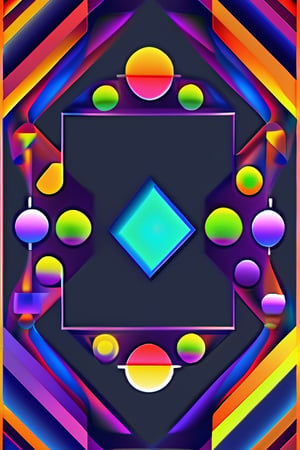 generate a full calidoscopic multi coloured shape with hickeither style
