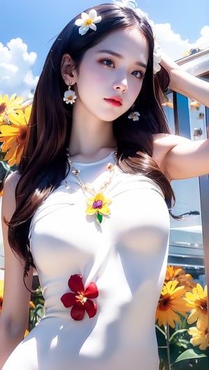 1girl, solo, digital art, Hawaiian grass skirt, long black hair, outdoor setting, beachside, sunny day,A wreath hanging around the neck,topless,flower headgear,((flower necklace:1.5)),hawaiian hula,Flower necklace hanging around the neck,(white skin:1.5),((naked body:1.5)),perfect boobs,looking_at_viewer,



,1 girl,Double exposure, real person, color splash style photo,ri.ggwp_1,beautyniji,intricate printing pattern ,red dress,white underwear,HologramCzar,hologram,yoona