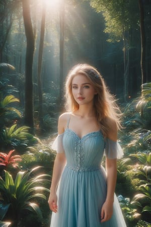 17 year old girl in a magical garden