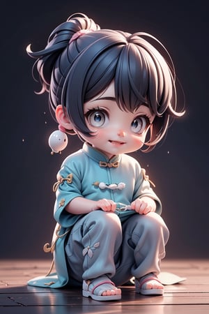 best quality, masterpiece, beautiful and aesthetic, vibrant color, Exquisite details and textures,  Warm tone, ultra realistic illustration,	(cute European baby Boy, 4year old:1.5),	(ancient Chinese theme:1.4),	cute eyes, big eyes,	(a beautiful smile:1.1),	cinematic lighting, ambient lighting, sidelighting, cinematic shot,	siena natural ratio, children's body, anime style, 	random angles, random poses, 	pink ponytail hairstyle, wearing a cute indigo traditional Chinese clothing ,	ultra hd, realistic, vivid colors, highly detailed, UHD drawing, perfect composition, beautiful detailed intricate insanely detailed octane render trending on artstation, 8k artistic photography, photorealistic concept art, soft natural volumetric cinematic perfect light.