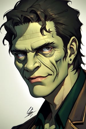 Monster Frankenstein portrait