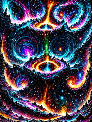 a swirling vortex of stars being sucked into a black hole spiraling down into oblivion in ultra vivid crazy hyper colorful display of the doom of an entire galaxy being devoured, but heres the catch, we're zoomed out just enough to see the universe is a giant toilet and the black hole is just the drain and the spiraling galaxy in its final moments is just being flushed away, ultra detailed vivid complex creative compostion, masterwork masterpiece, best quality, ,Psychedelic alien worlds ,Fizzlespell style ,CartooNuclear Meltdown style,InsaniToon style ,Psychedelic Insanity style 