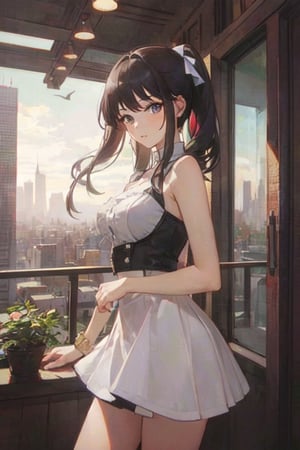 1girl, city, masterpiece, best quality, ultra detailed, highres
