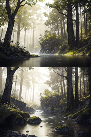 forest, masterpiece, best quality, ultra detailed, highly rendered, highres