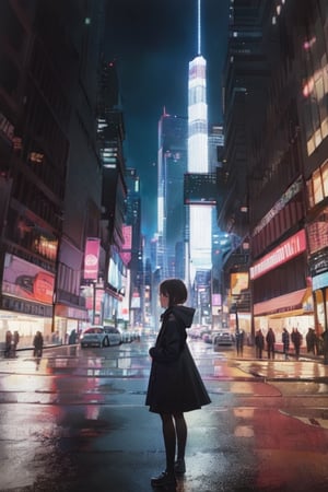 1girl, city, good composition, masterpiece, best quality, highres
