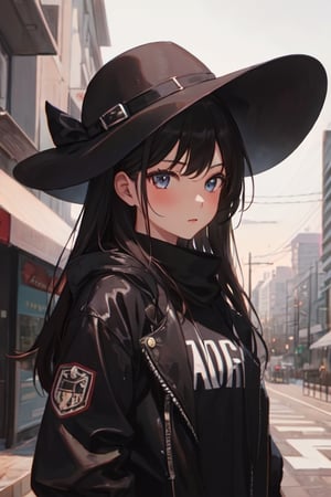 1girl, city, masterpiece, best quality, ultra detailed, highres