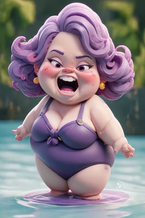 high quality
obese woman
ugly purple hair

smiling

swimming