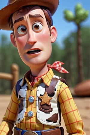 Woody from Toy Story, ultra realistic, high definition